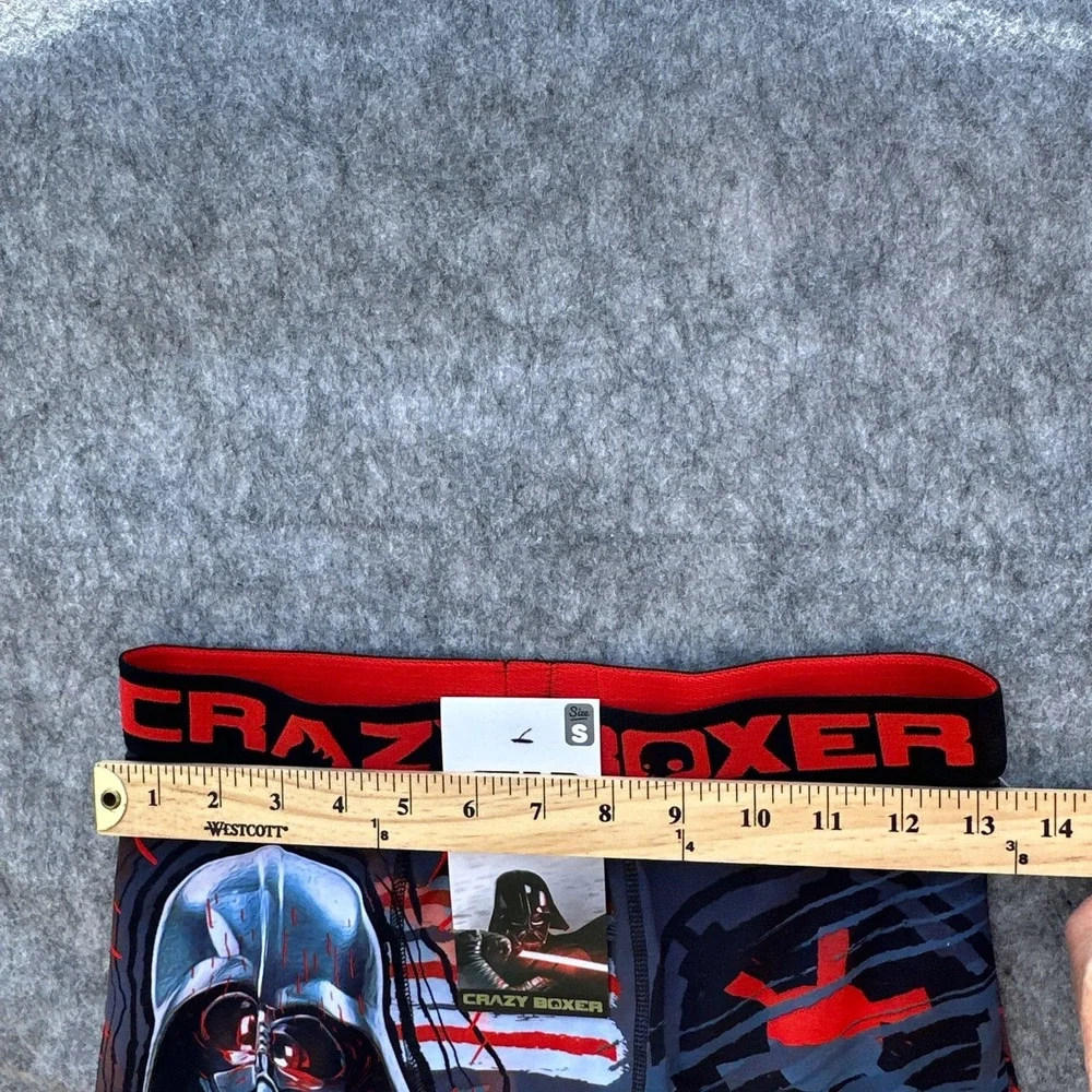 Crazy Boxer Star Wars Darth Vader Boxer Briefs Black Red Mens Small New